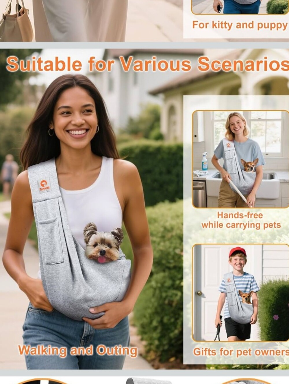 Dog Carrier Sling Pet Carrier Cat Dog Sling